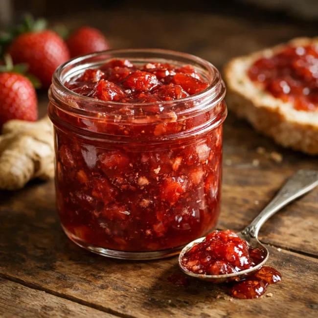 Ginger-Infused Strawberry Jam