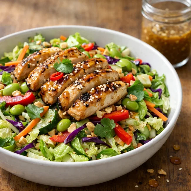 Ginger-Sesame Asian Chicken Salad