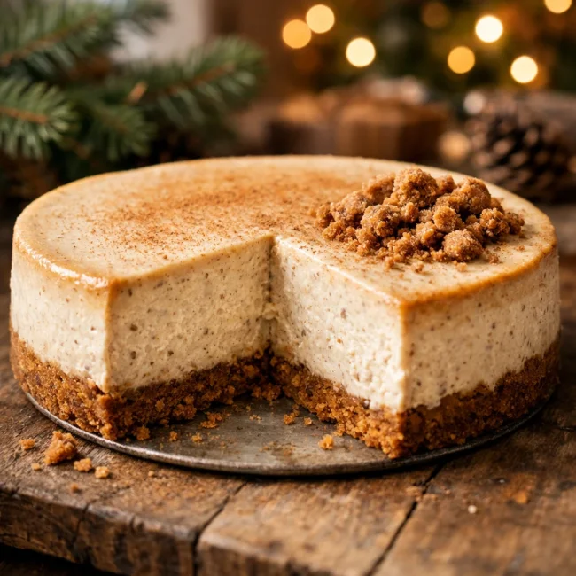 Gingerbread Spiced Cheesecake