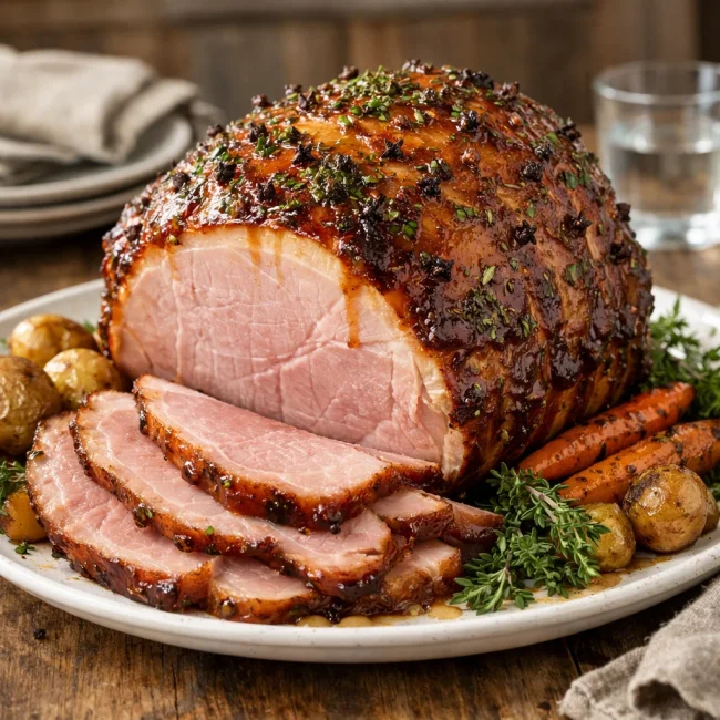 Glazed Herb Ham Delight
