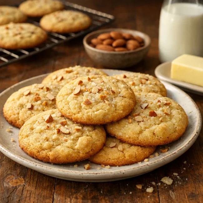 Golden Almond Sugar Cookies