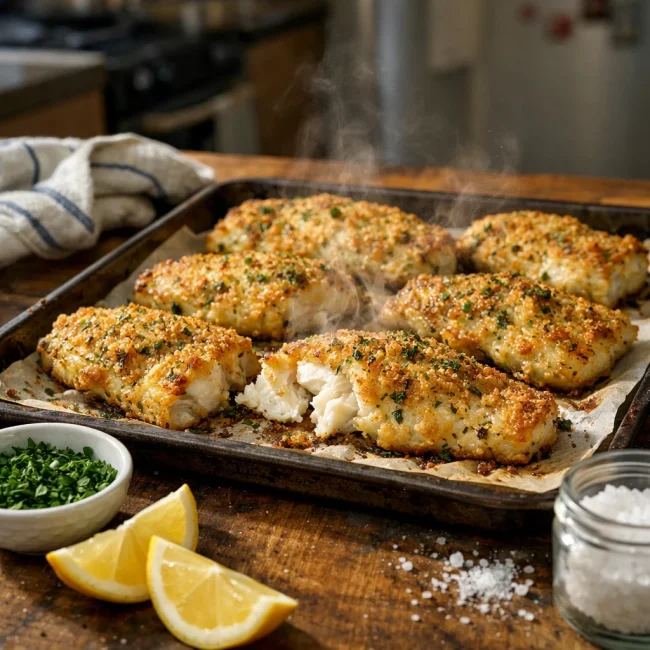 Golden Baked Walleye