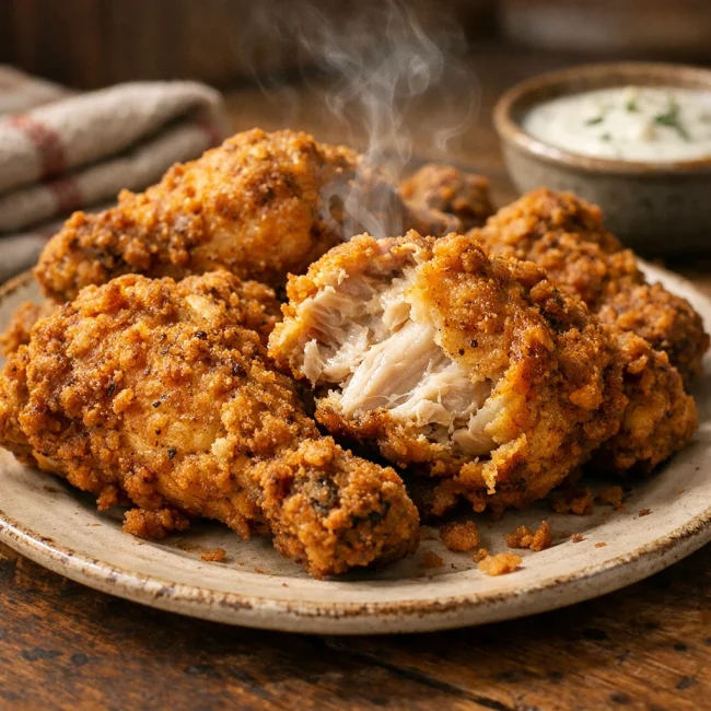 Golden Buttermilk Fried Chicken