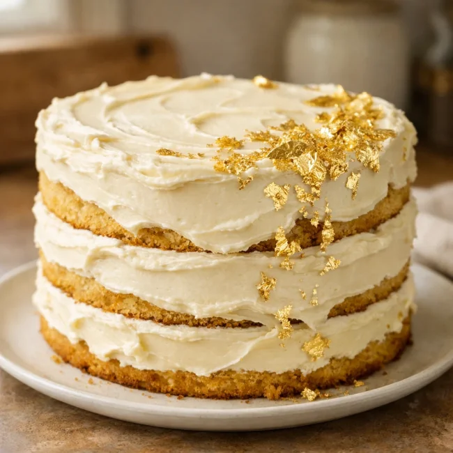 Golden Celebration Cake