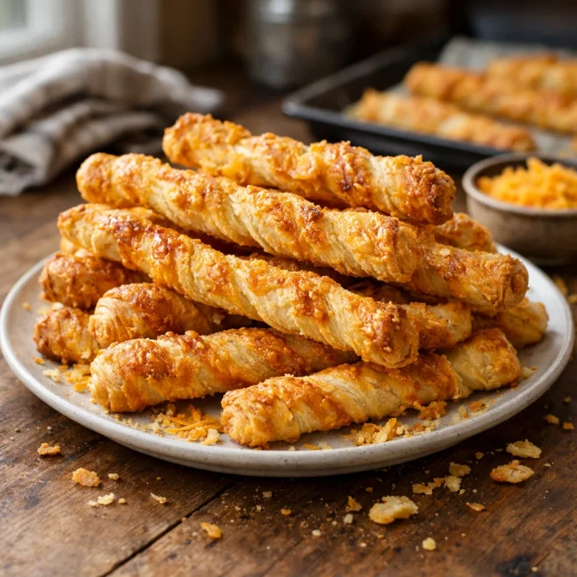 Golden Cheese Flutes