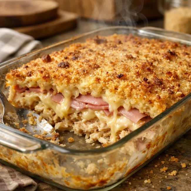 Golden Chicken Cordon Casserole