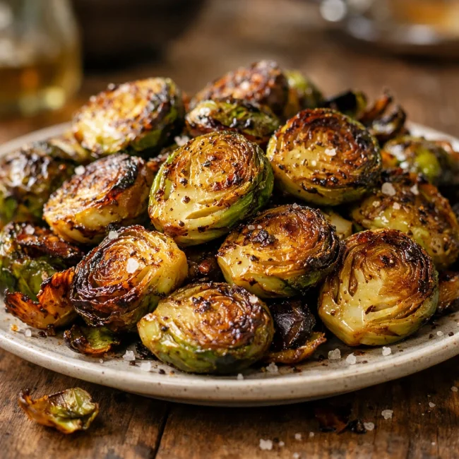 Golden Crispy Brussels Sprouts