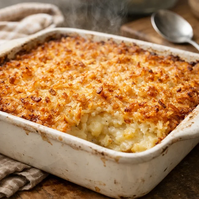 Golden Crunch Hash Brown Casserole