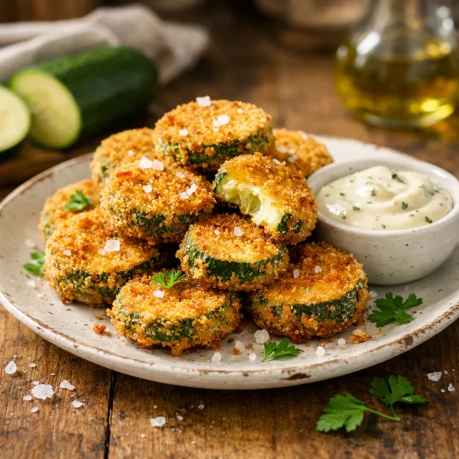 Golden Fried Zucchini Delight