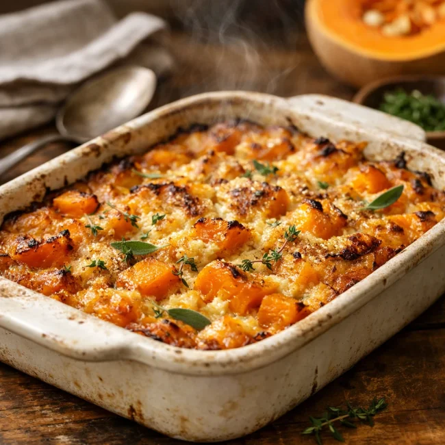 Golden Harvest Butternut Squash Casserole