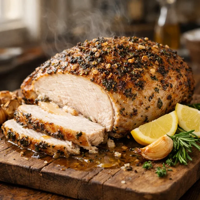 Golden Herb-Crusted Turkey Breast