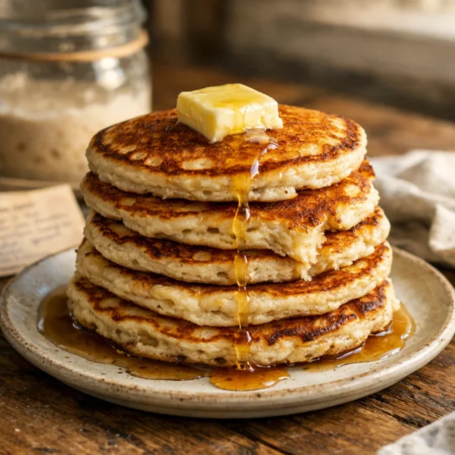 Golden Heritage Sourdough Pancakes