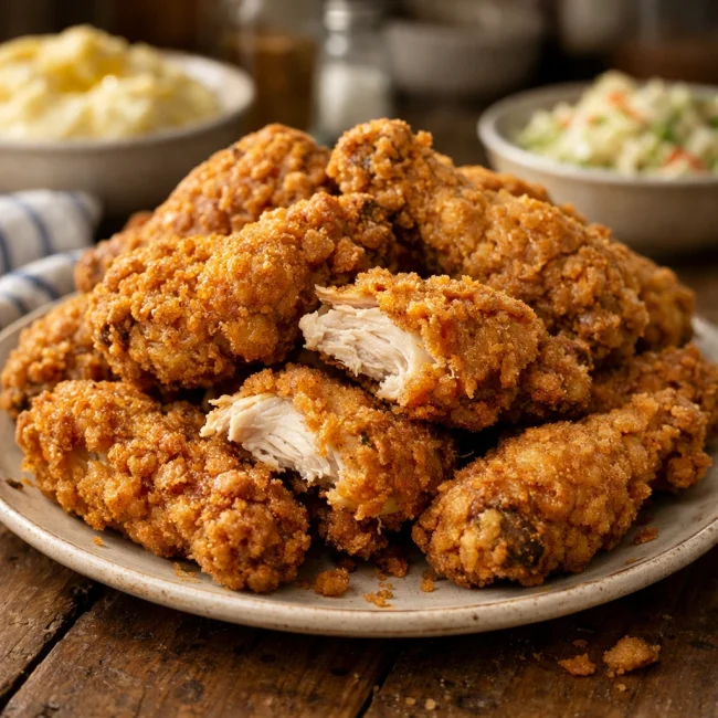 Golden Homestyle Fried Chicken
