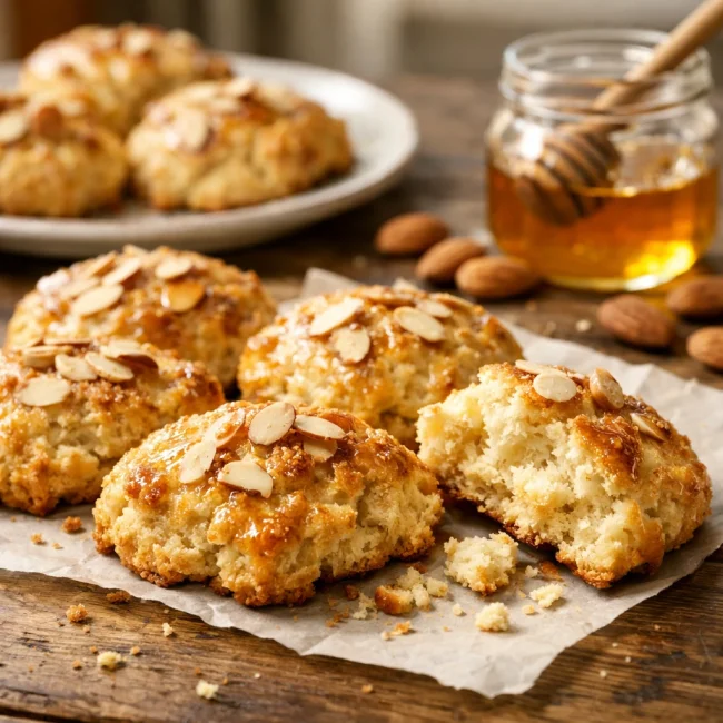 Golden Honey Almond Scones