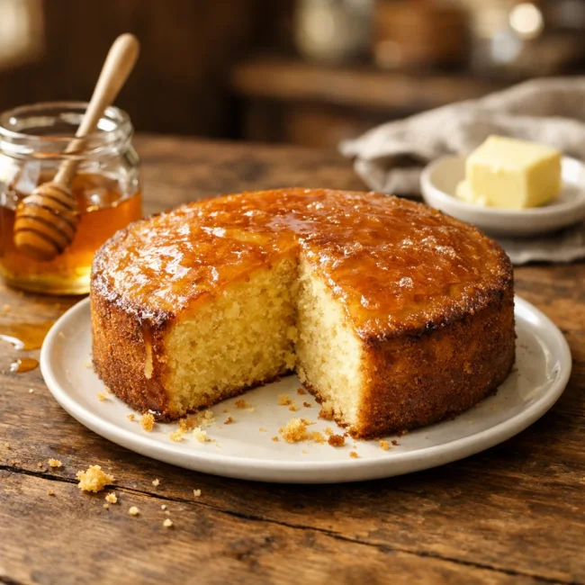 Golden Honey Butter Cake