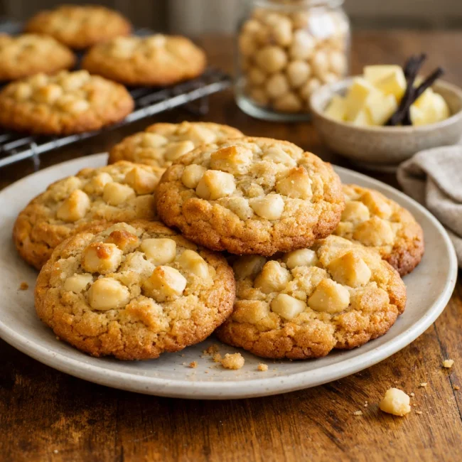 Golden Macadamia Delight Cookies