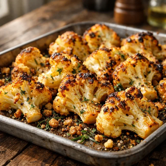 Golden Oven-Baked Cauliflower Delight