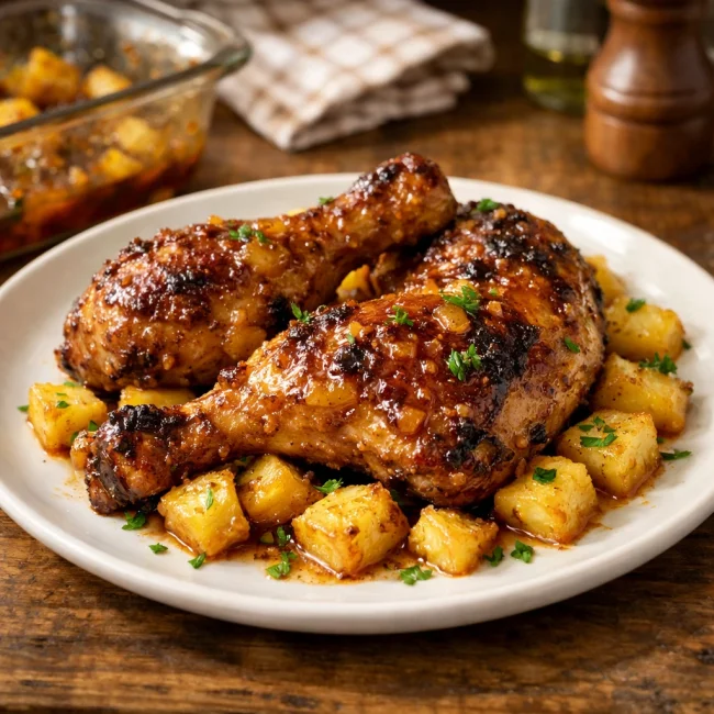Golden Pineapple Chicken Delight
