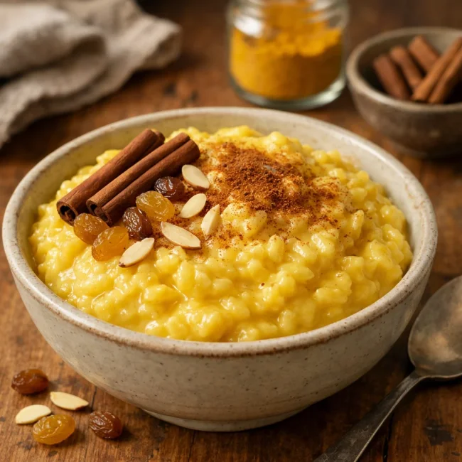 Golden Spice Rice Pudding