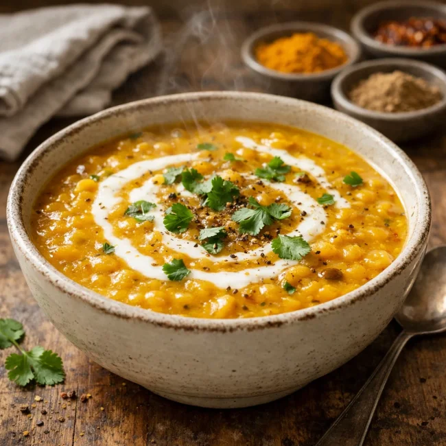 Golden Spiced Lentil Soup