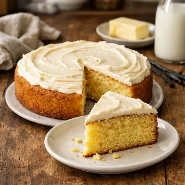 Golden Vanilla Butter Cake