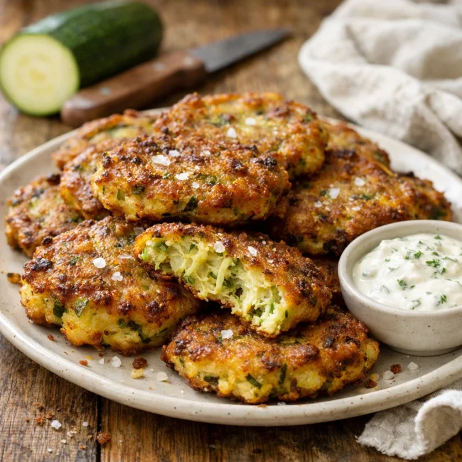 Golden Zucchini Fritters