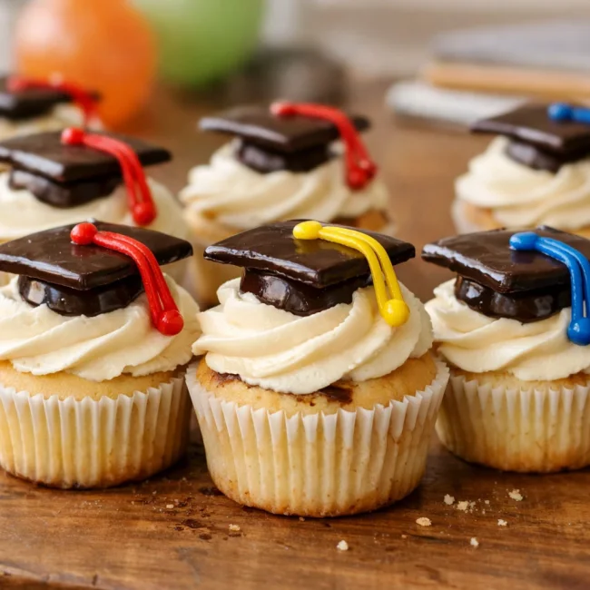 Graduation Cap Cupcakes