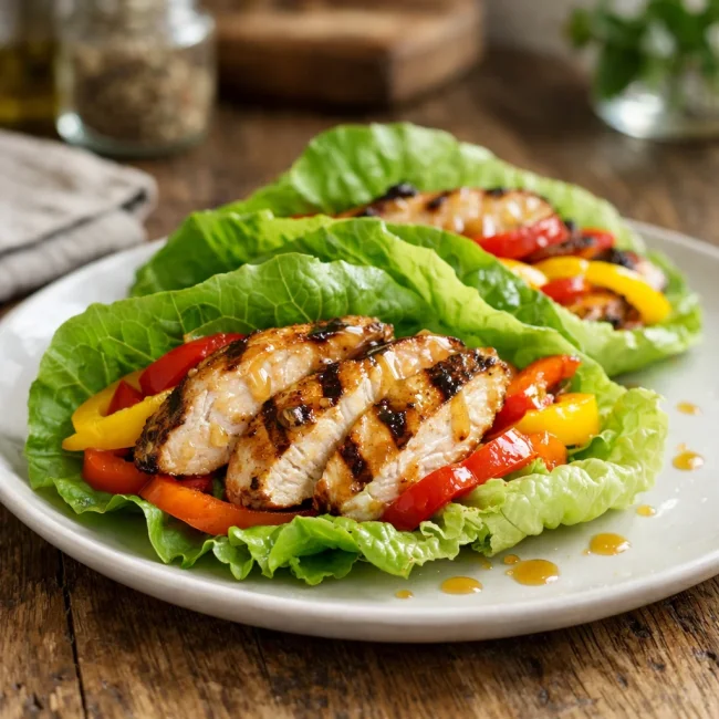Grilled Chicken Lettuce Wraps