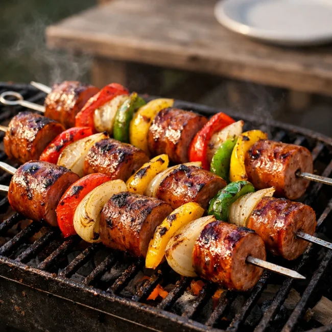 Grilled Sausage Skewers