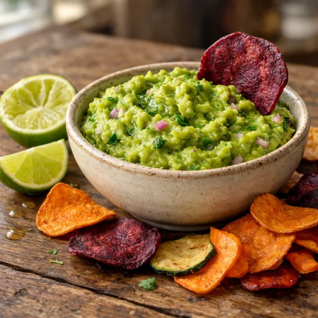 Guacamole with Veggie Chips