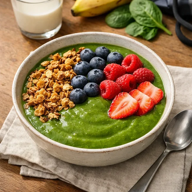 Gymnast's Green Smoothie Bowl