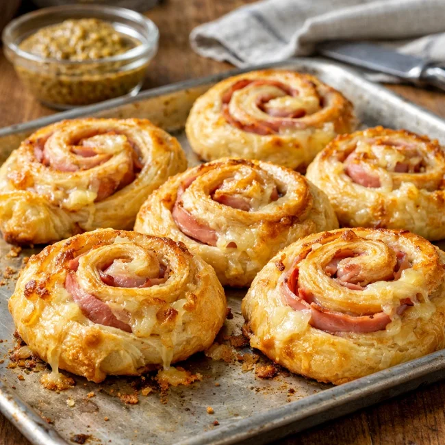 Ham and Swiss Swirls