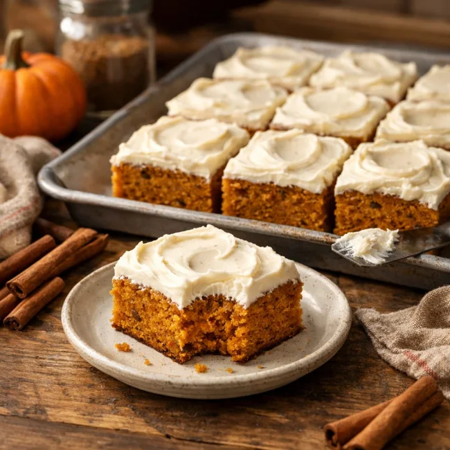 Harvest Pumpkin Squares