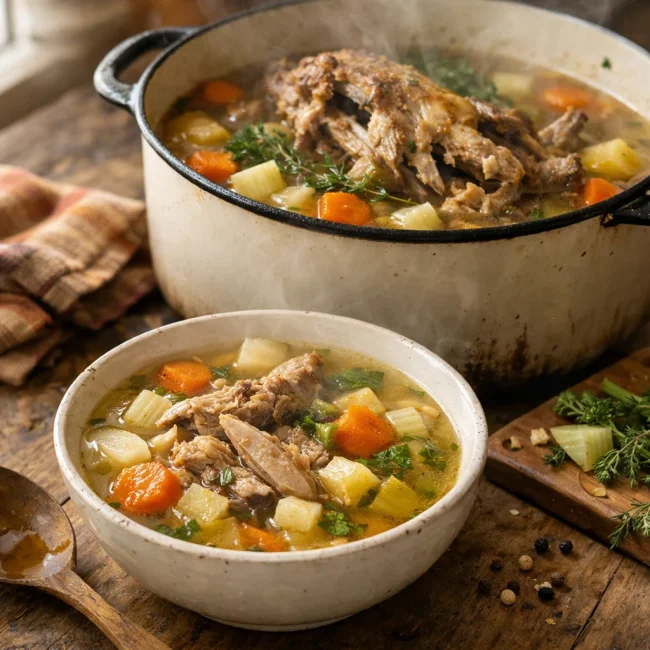 Harvest Turkey Carcass Soup