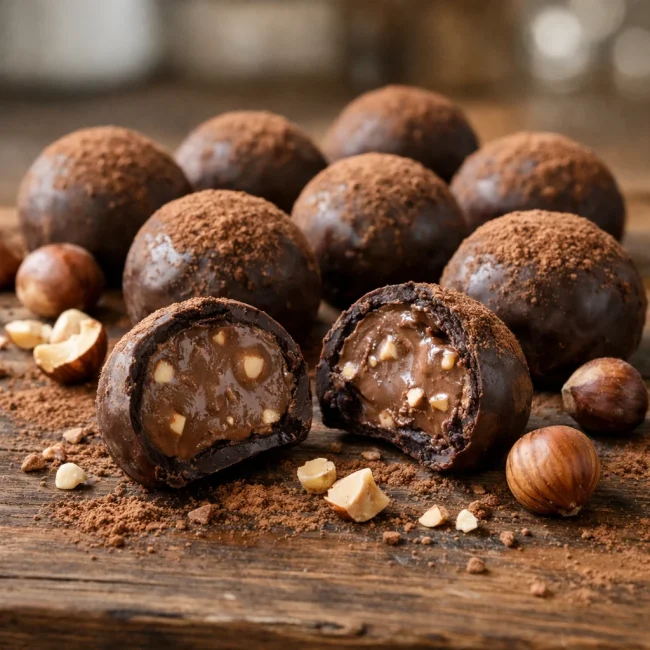 Hazelnut Cocoa Bliss Truffles
