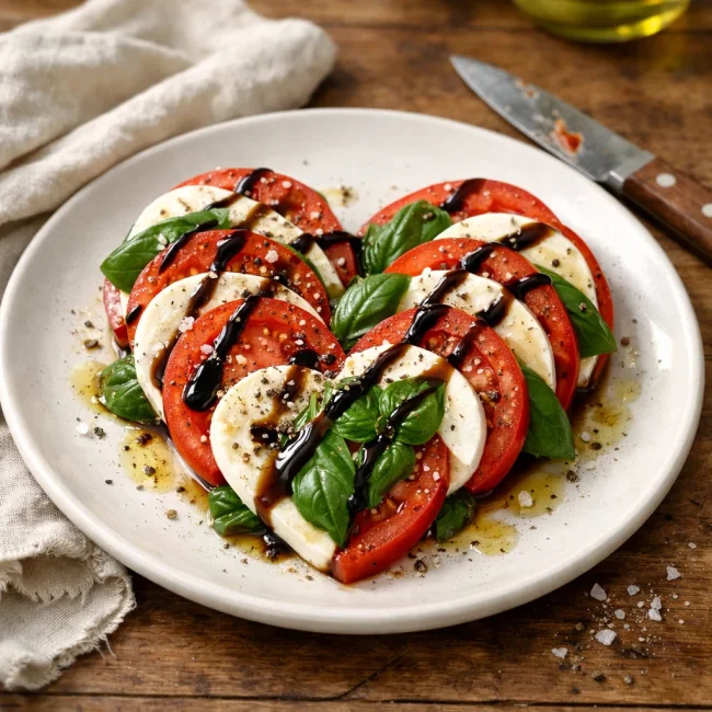 Heart-Shaped Caprese Salad