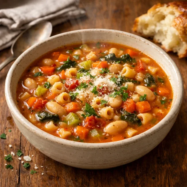 Hearty Autumn Pasta e Fagioli
