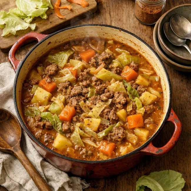 Hearty Beef and Cabbage Stew