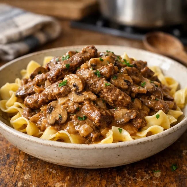 Hearty Beef Stroganoff