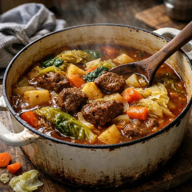 Hearty Cabbage and Beef Stew