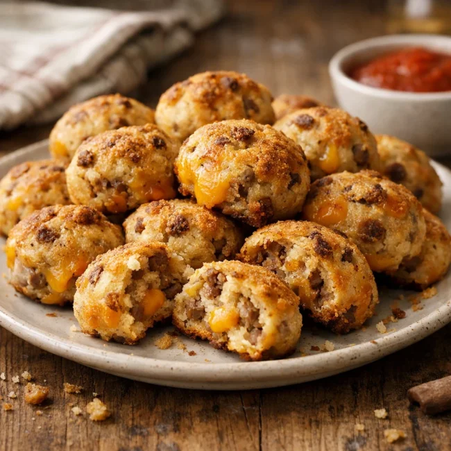 Hearty Cheese & Sausage Bites