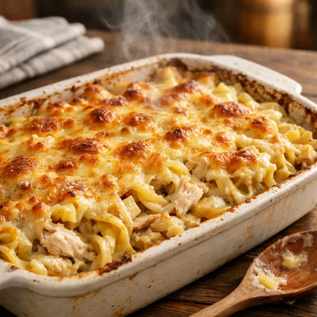 Hearty Chicken and Noodle Bake