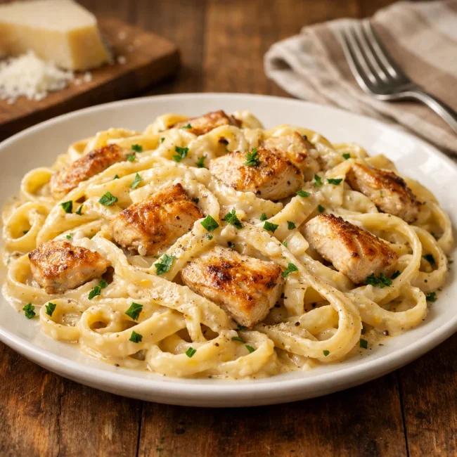 Hearty Chicken Fettuccine