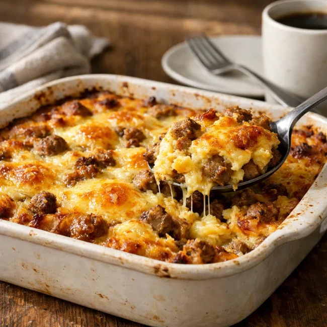 Hearty Egg and Sausage Breakfast Bake