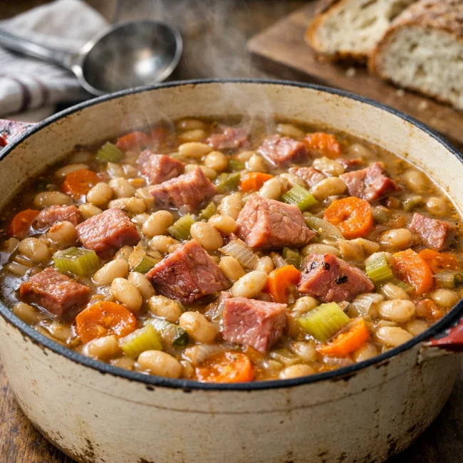 Hearty Ham and White Bean Stew