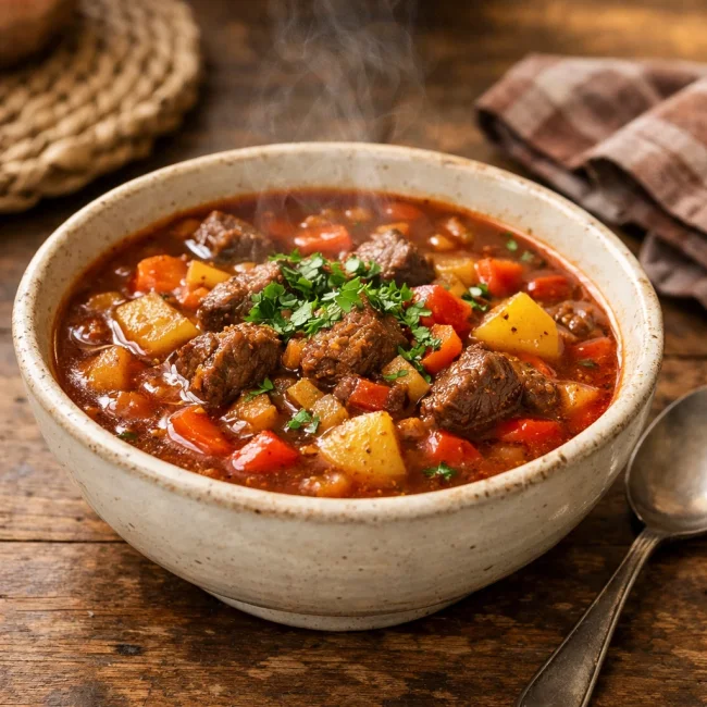 Hearty Harvest Goulash Soup