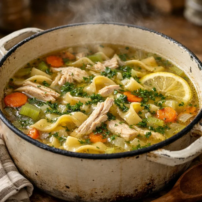 Hearty Herbed Chicken Noodle Soup