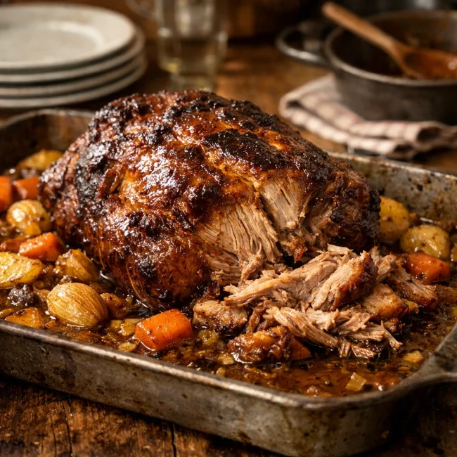 Hearty Heritage Slow Cooked Pork
