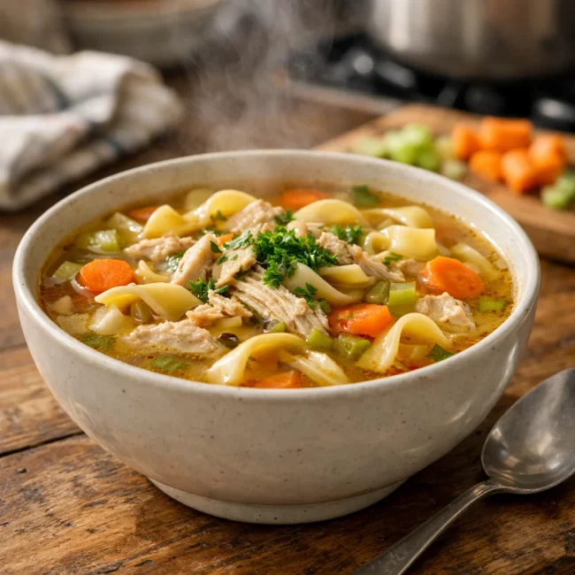Hearty Homemade Chicken Noodle Soup