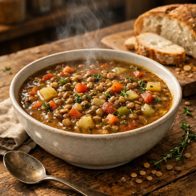 Hearty Homestead Lentil Soup